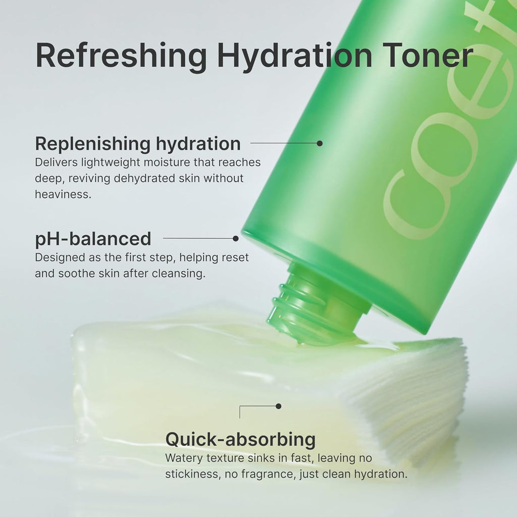 Refreshing Hydration Toner, Korean Face Toner with Hyaluronic Acid & Algae11, Hydrating & Calming for Glass Skin, Dry or Oily Skin, K-Beauty Skincare 150ml / 5.07 fl.oz.