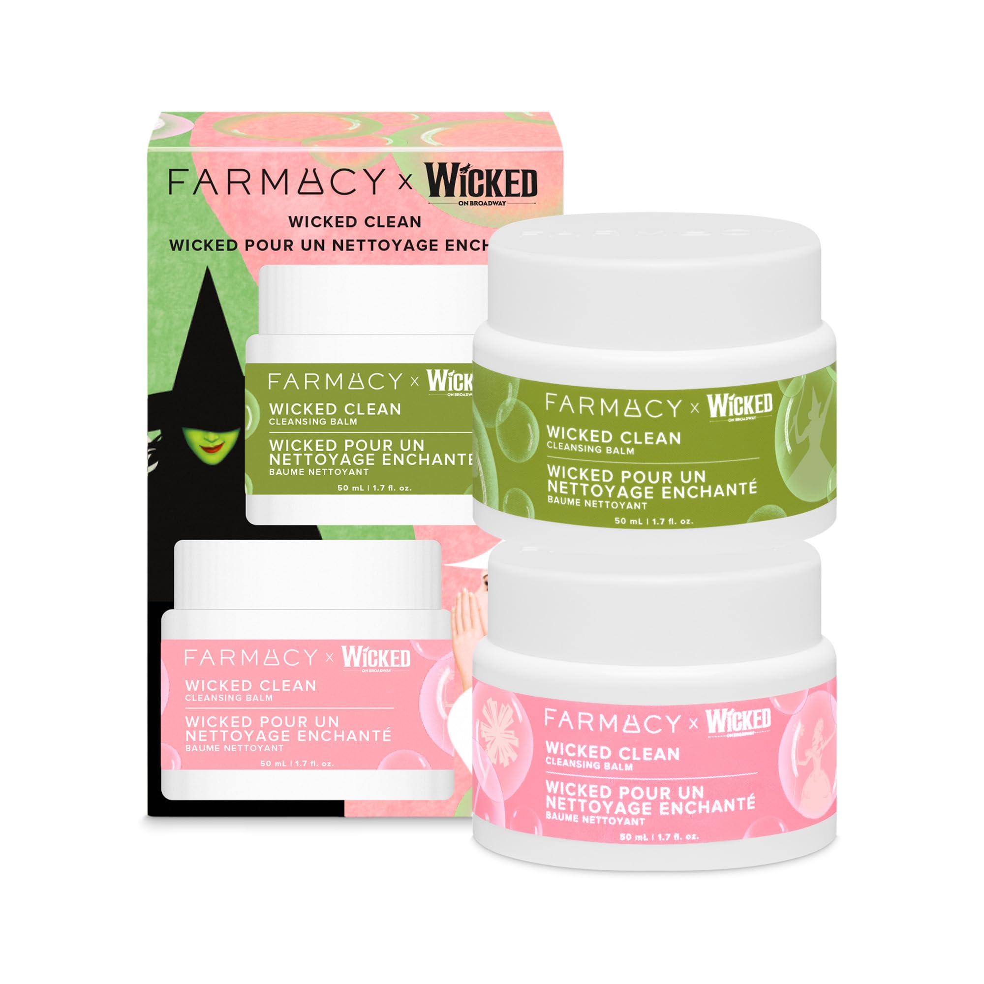 Farmacy Makeup Remover Cleansing Balm - Green Clean Waterproof Makeup Remover Balm + Oil Cleanser for Face - Gently Melts Make Up + SPF - Hydrates + Softens Skin with Super Greens + Papaya (100ml)